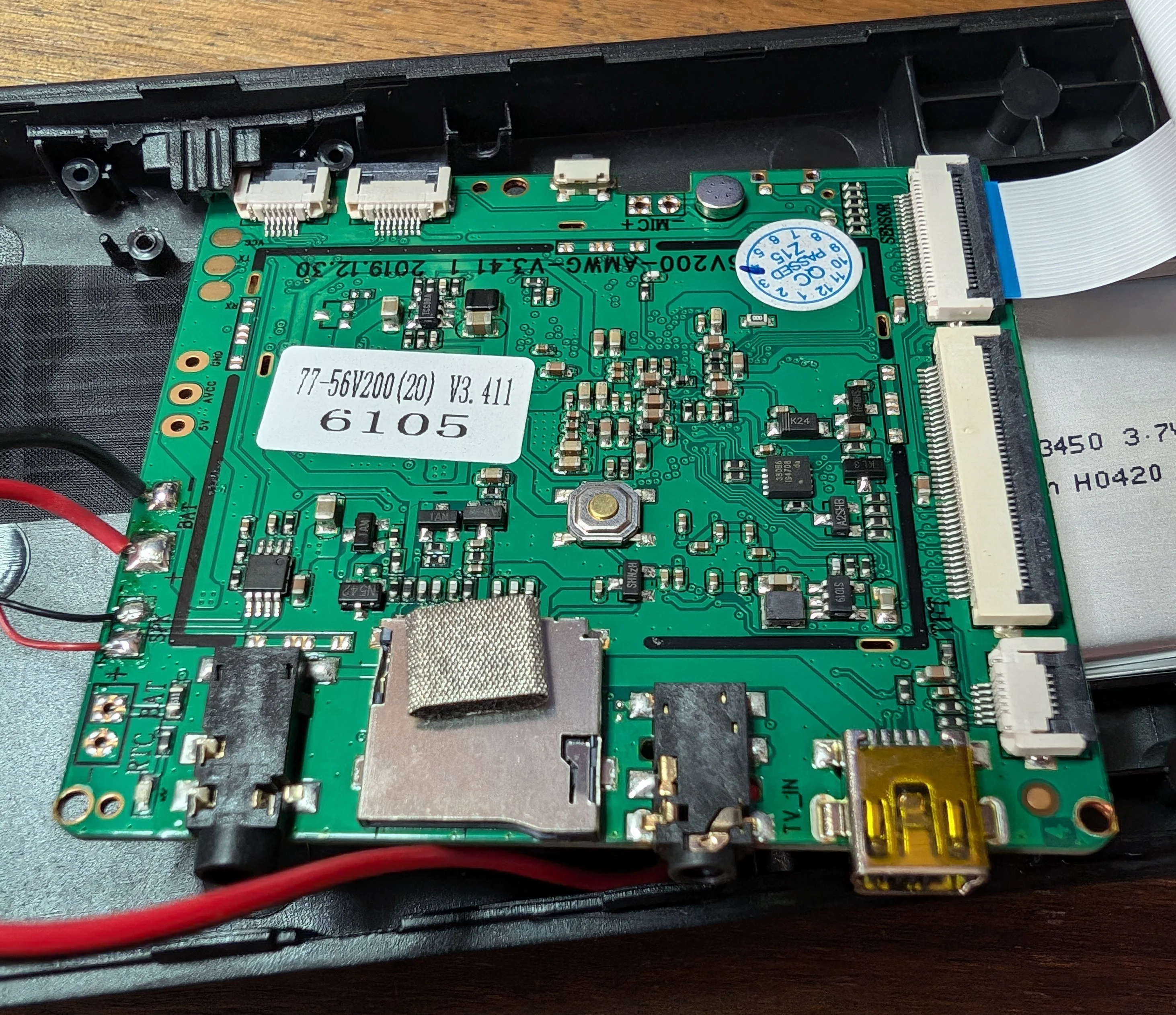 Close up of the 'screen' side of the main PCB. Not much to see here.