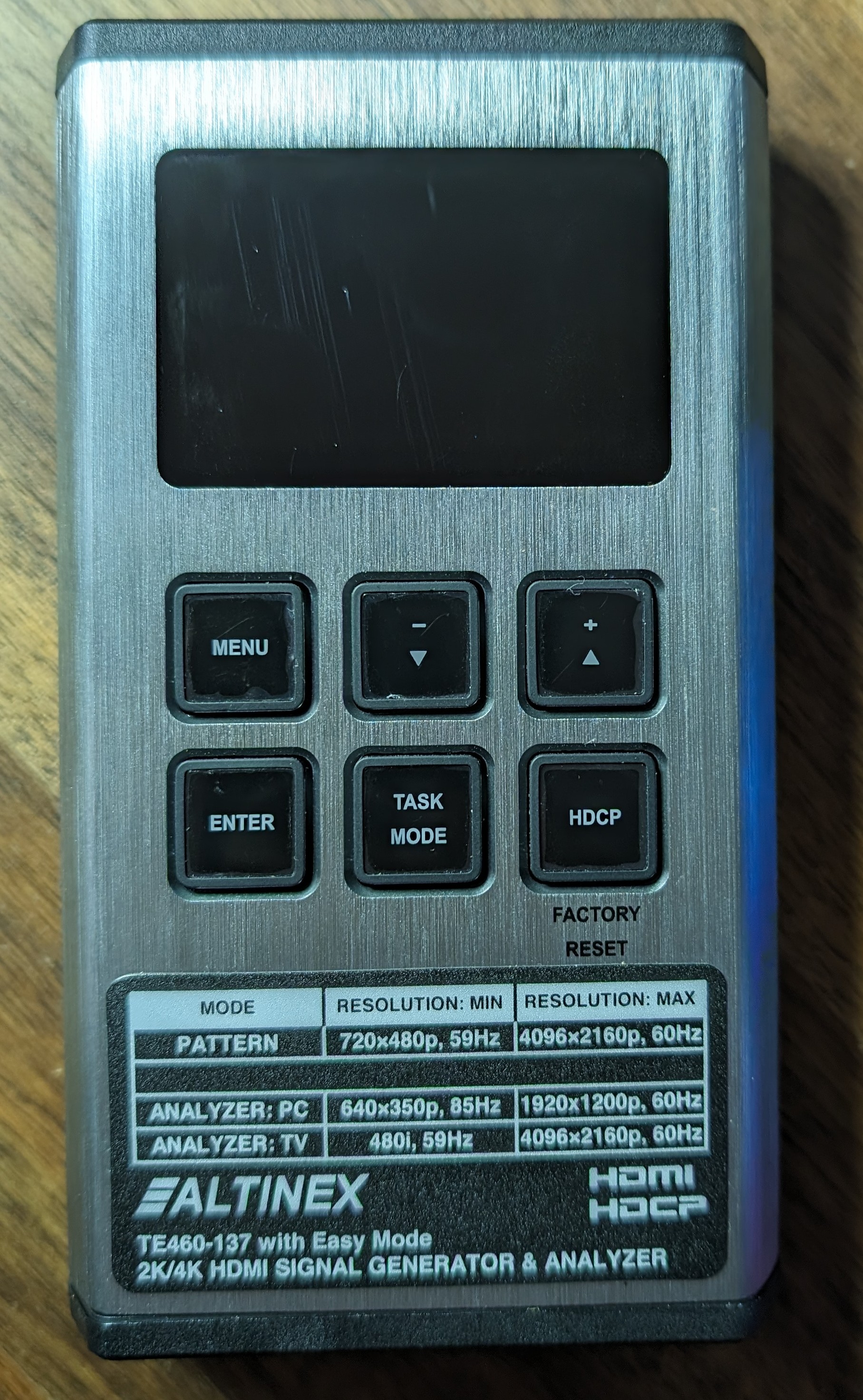 Front of the device.