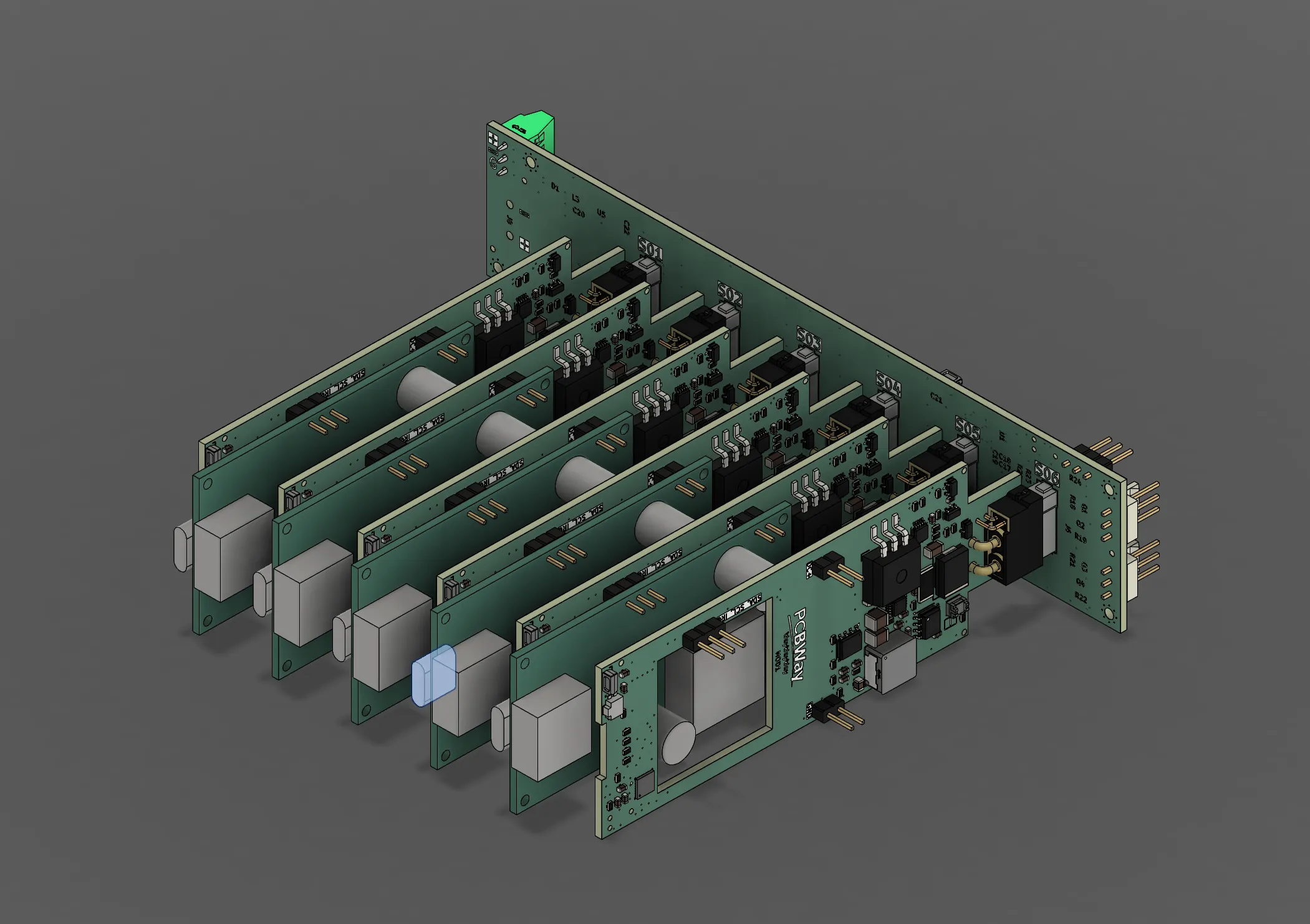 screenshot of core Modular Rack-Mount Power Supply System components