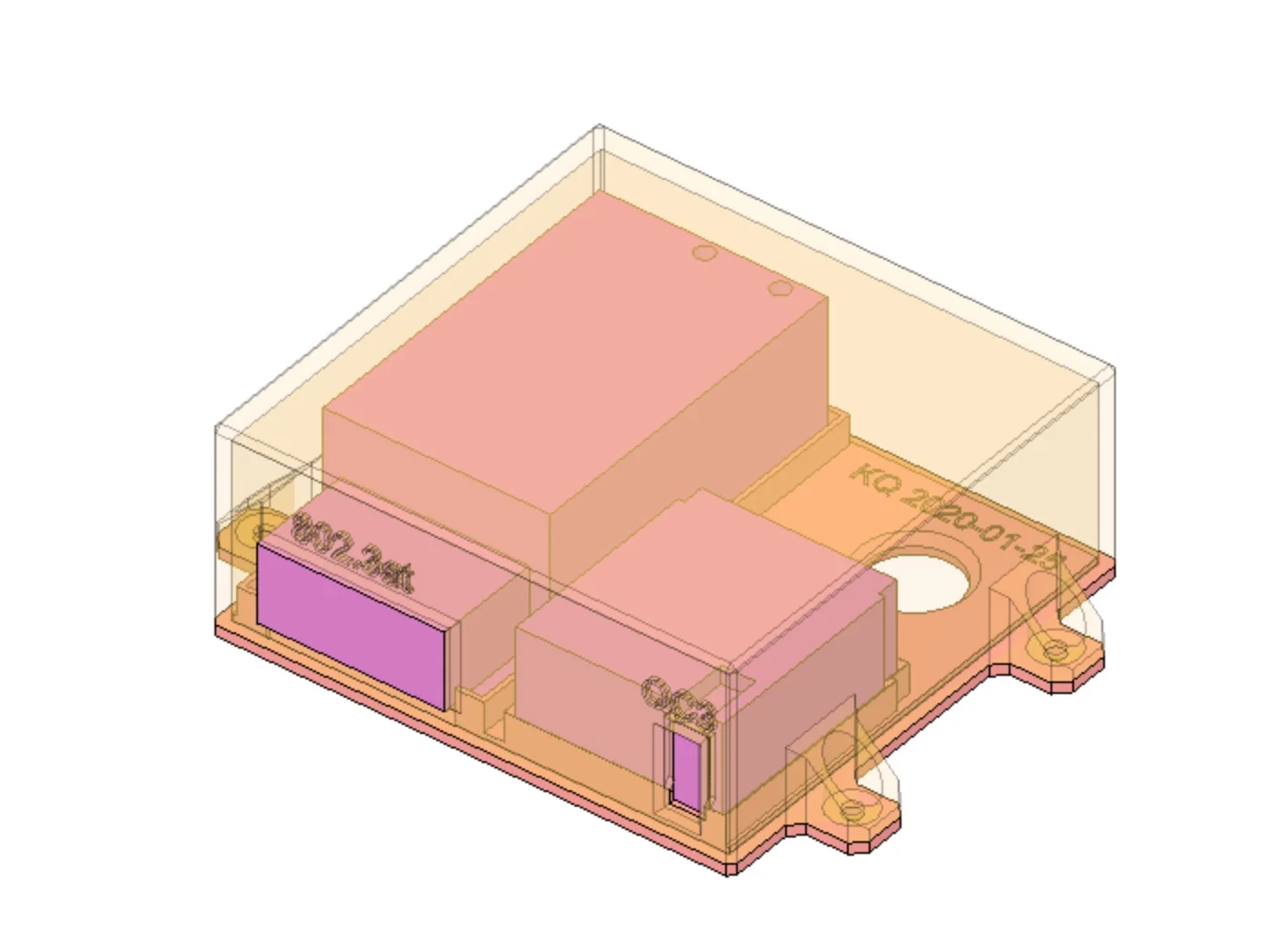picture of assembled components, colored