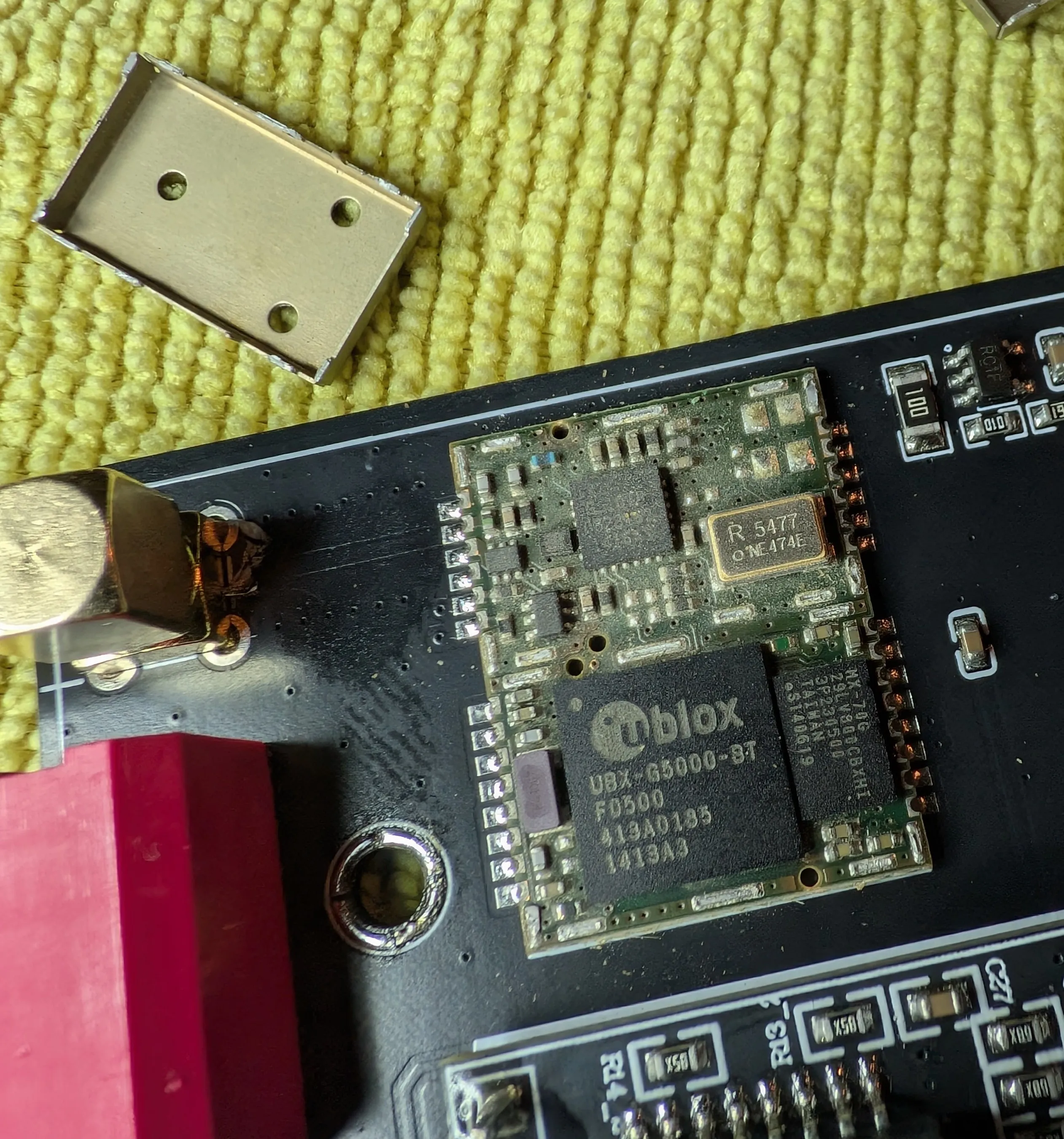 I do not know what that dust is...