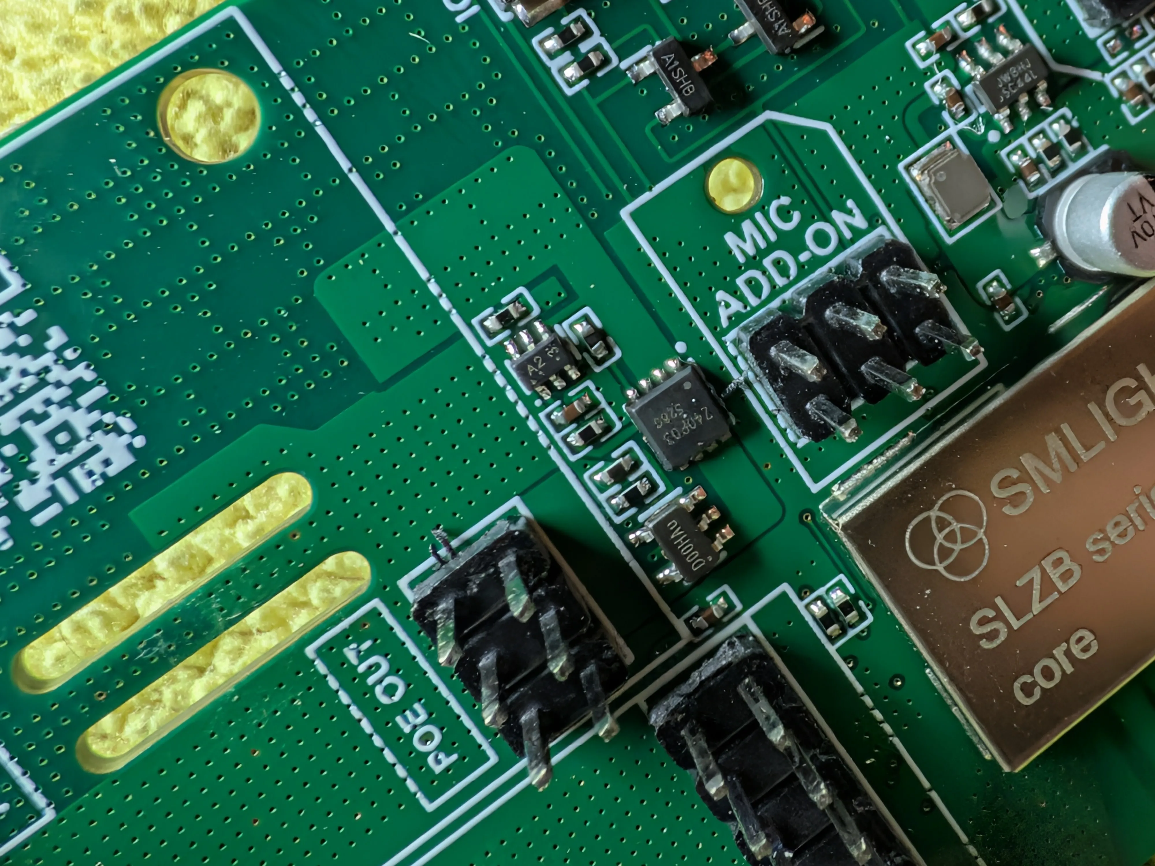 Custom metal can for what is presumably an ESP32. 'core' branding means this is likely used in most of their products.