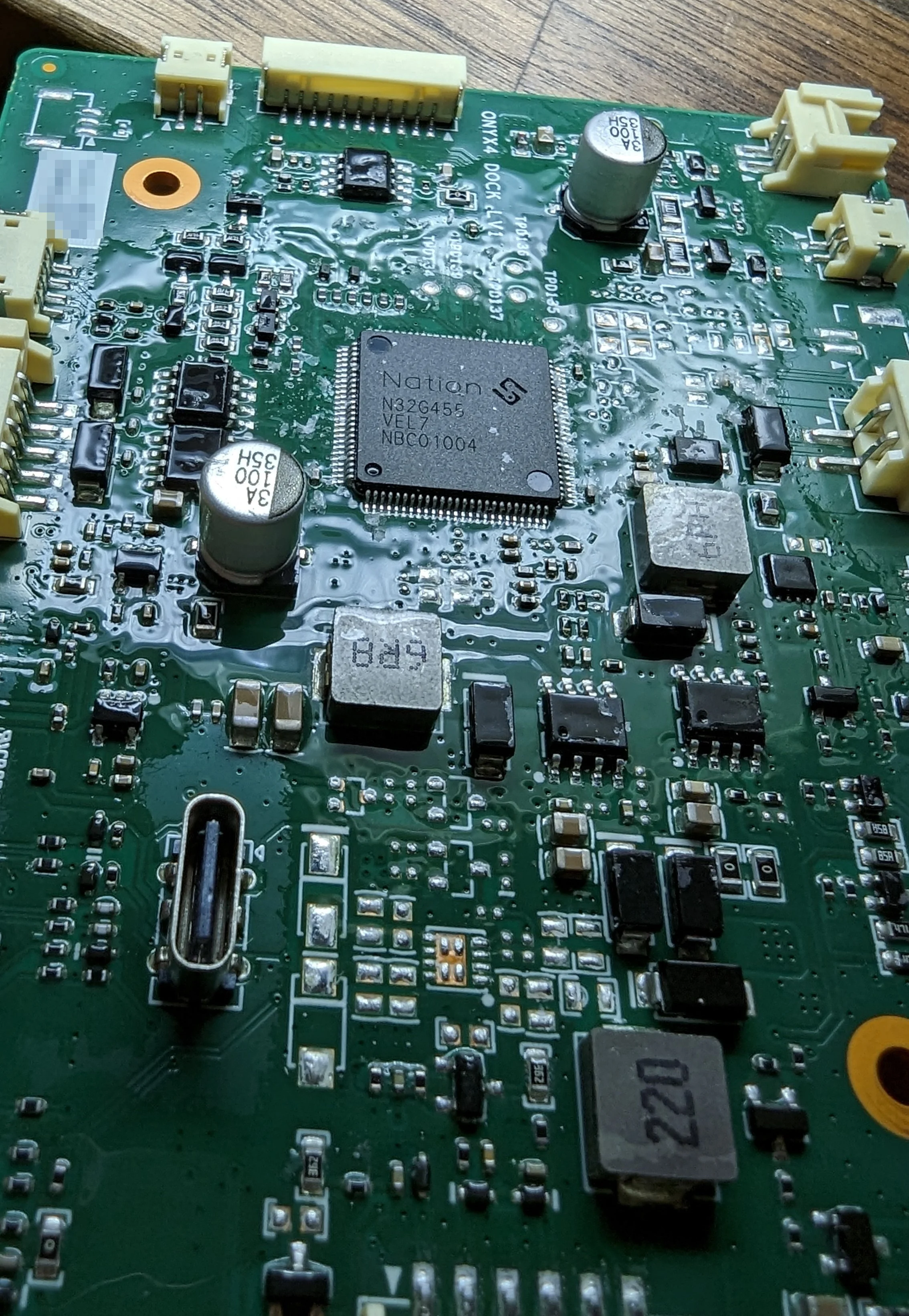 At least the conformal coating is pretty easy to rub off the IC.