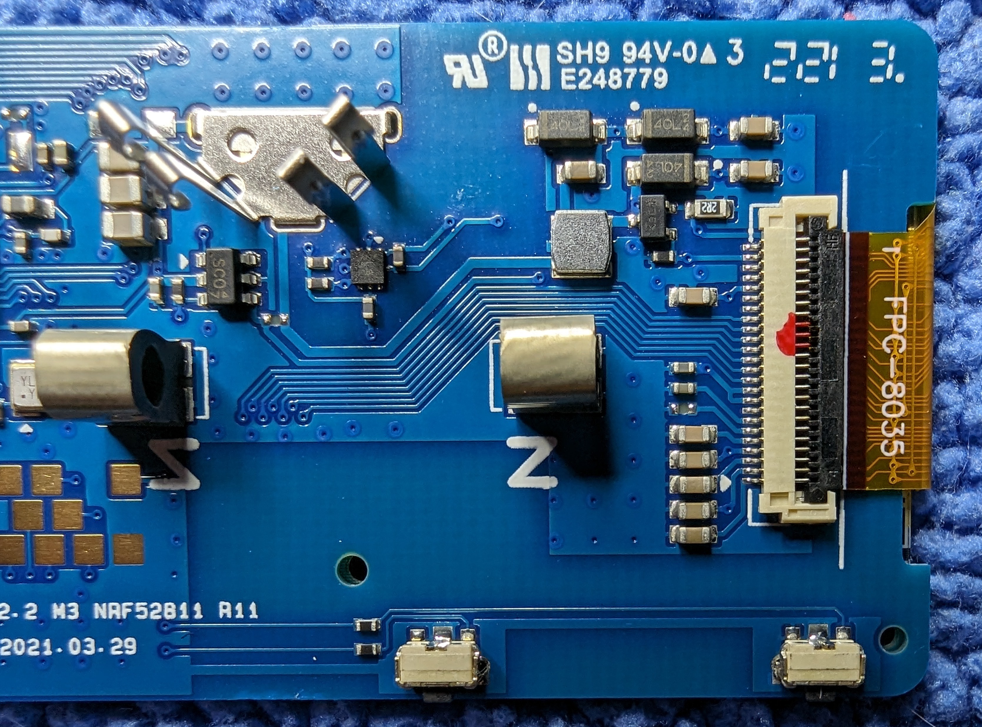 Close up look at the second half of the PCB.