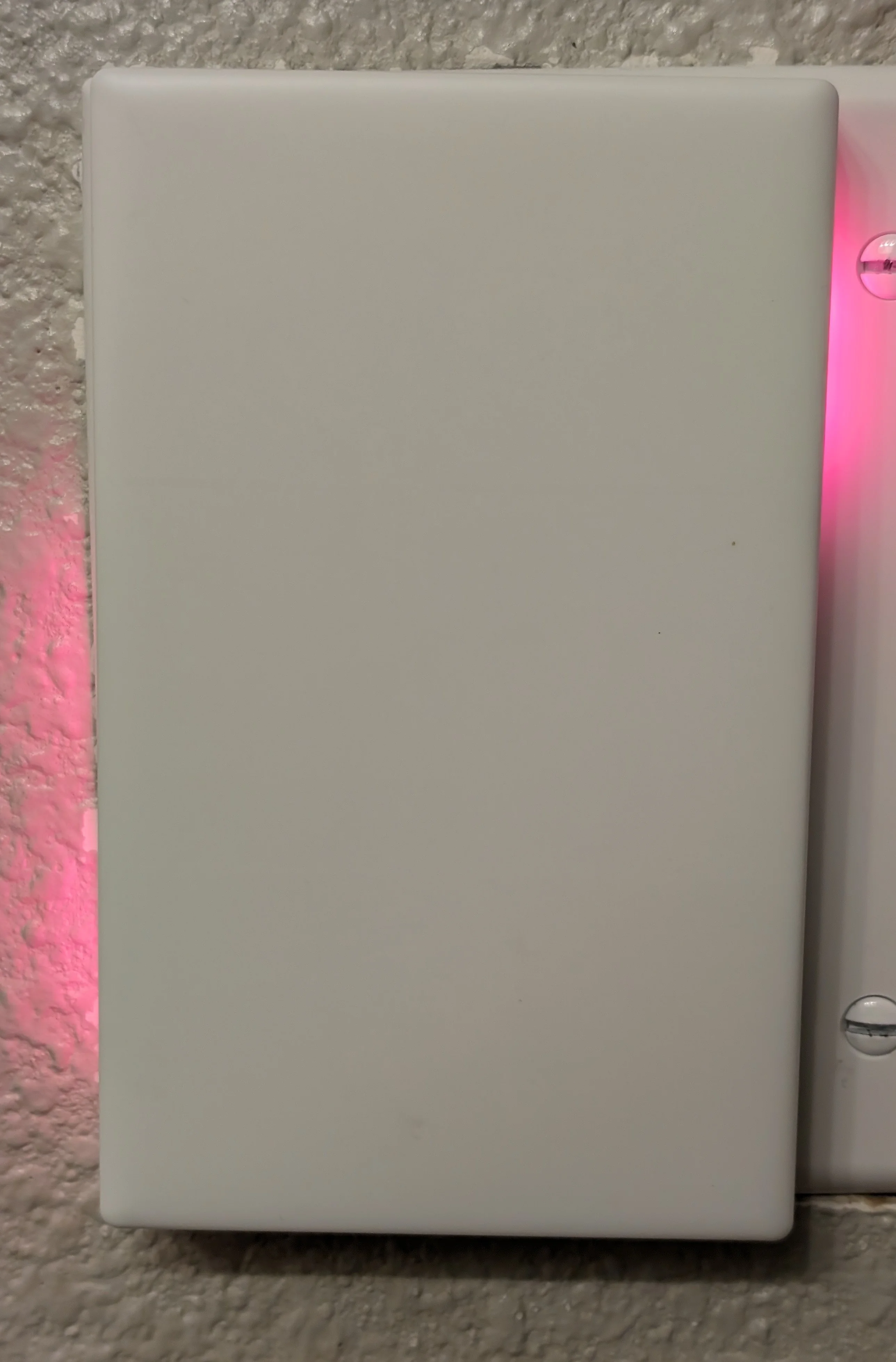 The dark red color looks a lot better at night.