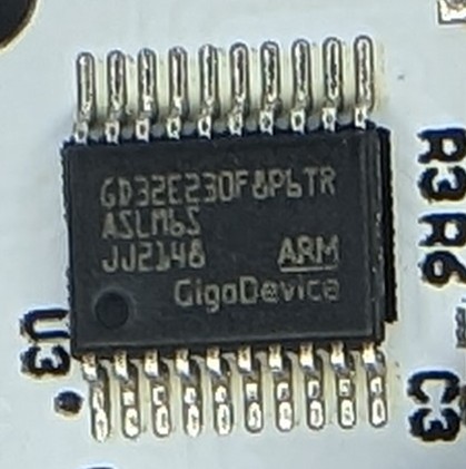 Close up of the sensor MCU