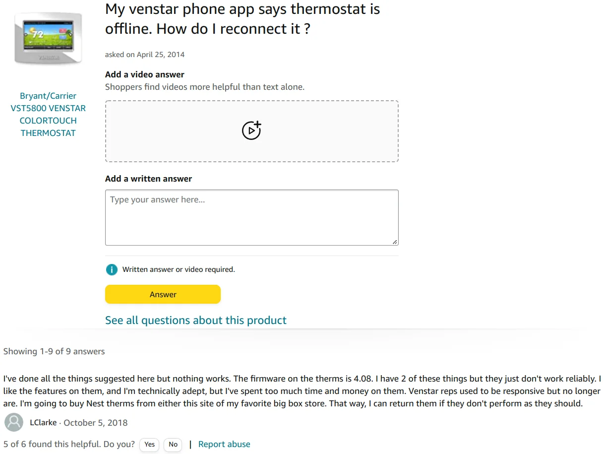 Source: Amazon question: 