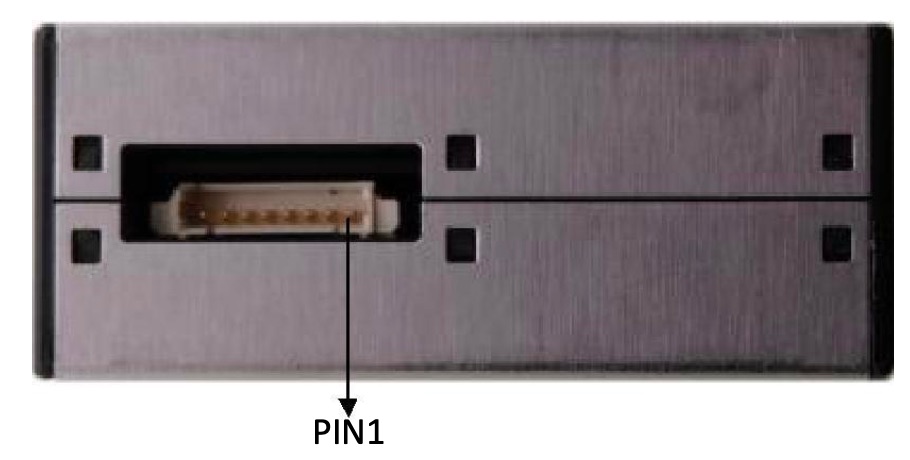 Screenshot showing labeled pins on the 8 pin jack on the back of the PM2.5 sensor