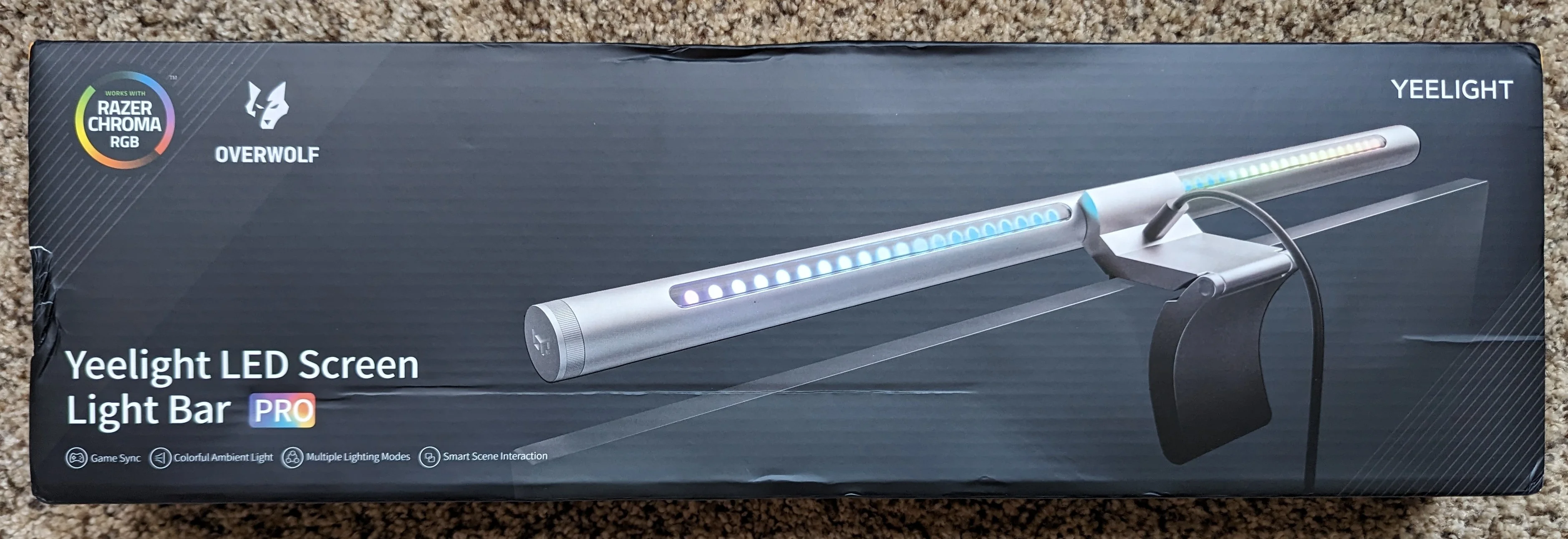 Picture showing the front of the product box.